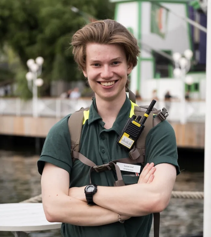 Lucas Lind, sjukvårdare på Hjärtgruppen